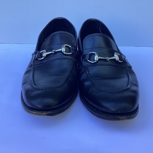 Black Meermin Silver Horse Bit Goodyear Welted Loafers 9.5 - Picture 3 of 9